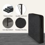 Furnshine - Folding Bed with Black Resin Mattress Top | Metal Frame & Solid Wood Support - Image 4