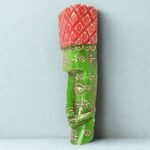 Furnshine - Handcrafted Green Tribal Wooden Wall Mask - 12 Inch Nazar Battu African Egyptian Hanging for Home Entrance, Living Room Decor - Image 6