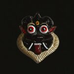 Furnshine - Wooden Black Mahakal Face Mask Nazar Battu- Wall Hanging for Evil Eye Protection Suitable for Home, Office, Shop - Image 5