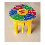 Furnshine - Wooden Elephant Stool Multicolor Design - Handcrafted Indian Home Decor 6x9x6.5 Inches - Image 5