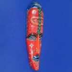 Furnshine - African Egyptian Face Wall Mask Hanging Set - Nazar Battu Tribal Wooden Masks for Home Entrance, Living Room Decor - 18 Inch Pack of 2 - Image 6