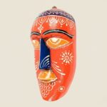 Furshine - Multicolour Wooden Tribal Wall Mask Set (Pack of 5) for Home Entrance & Living Room Wall Decor – Handcrafted Nazar Battu Masks for Ethnic Wall Art & Gifting - Image 7