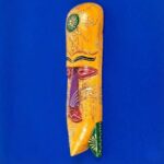 Furnshine - Yellow Handcrafted Wooden Tribal Wall Mask - 15 Inch Nazar Battu Hanging for Home Entrance & Living Room Decor - Image 7