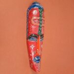 Furnshine - Red Tribal Wooden Mask Nazar Battu | Handcrafted African Egyptian Wall Hanging Decor - 18 inch Home Entrance Living Room Balcony Gift Pack - Image 7