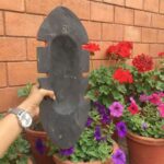 Furnshine - Nazar Battu Tribal Wall Mask 20 Inch Orange/Green - Handcrafted African Egyptian Wooden Face Hanging for Home Entrance, Living Room, Door, Balcony Decor & Gifts - Image 8