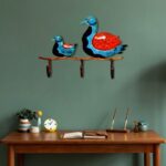Furnshine - Abilene Iron Painted Mother & Baby Duck Holder (3 Hooks) | Decorative Tabletop Home Accent