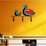 Furnshine - Abilene Iron Painted Mother & Baby Duck Holder (3 Hooks) | Decorative Tabletop Home Accent - Image 2