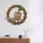 Furnshine - Bentley Golden Round Krishna Wall Decor | Decorative LED Wall Art - Image 2
