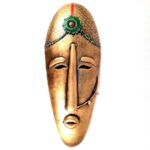Furnshine - Newt Antique Tribal Face Metal Wall Art - Image 3