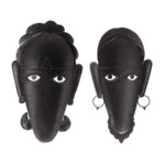 Furnshine - Lilian Golden Copper Rajasthani Couple Metal Wall Art - Image 6