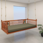 Wooden Peacock Tiled Swing for Home - Image 2