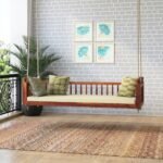 Honey Wooden Swing Chair for Home