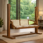 Modern Wooden Swing for Living Room