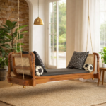 Modern Mango Wood Swing for Home