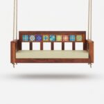 Honey Wooden Swing for Home with Tile Fitted - Image 2