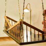 Handmade Wooden Swing For Home - Image 2