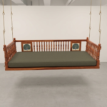Wooden Peacock Tiled Swing for Home