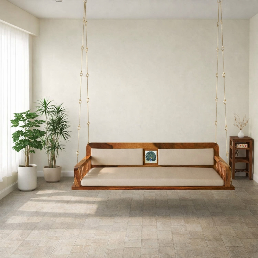 2-9 Wooden Handmade Swing for Home - Image 1