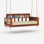 Honey Wooden Swing for Home with Tile Fitted - Image 3