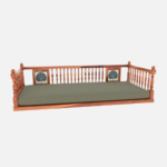Wooden Peacock Tiled Swing for Home - Image 3