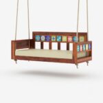 Honey Wooden Swing for Home with Tile Fitted - Image 4