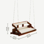 Solid Wooden Reversible Swing in Walnut - Image 8