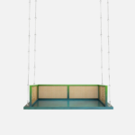 Mango Wooden Swing for Home In Green Color - Image 5
