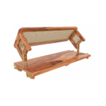 Modern Wooden Cane Swing for Home - Image 4