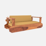 Handmade Soft Upholstery Wooden Swing for Home - Image 4