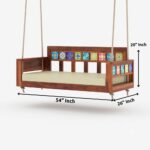 Honey Wooden Swing for Home with Tile Fitted - Image 5