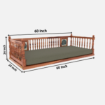 Wooden Peacock Tiled Swing for Home - Image 5