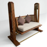 Handcrafted Wooden Swing For Home - Image 4