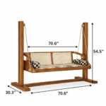Modern Wooden Swing for Living Room - Image 5