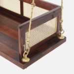 Sheesham Wooden Cane Swing for Home - Image 6