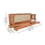 Modern Wooden Cane Swing for Home - Image 6