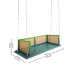 Mango Wooden Swing for Home In Green Color - Image 8