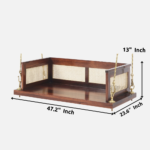 Sheesham Wooden Cane Swing for Home - Image 9
