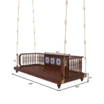 Traditional Wooden Swing Jhula For Home - Image 9