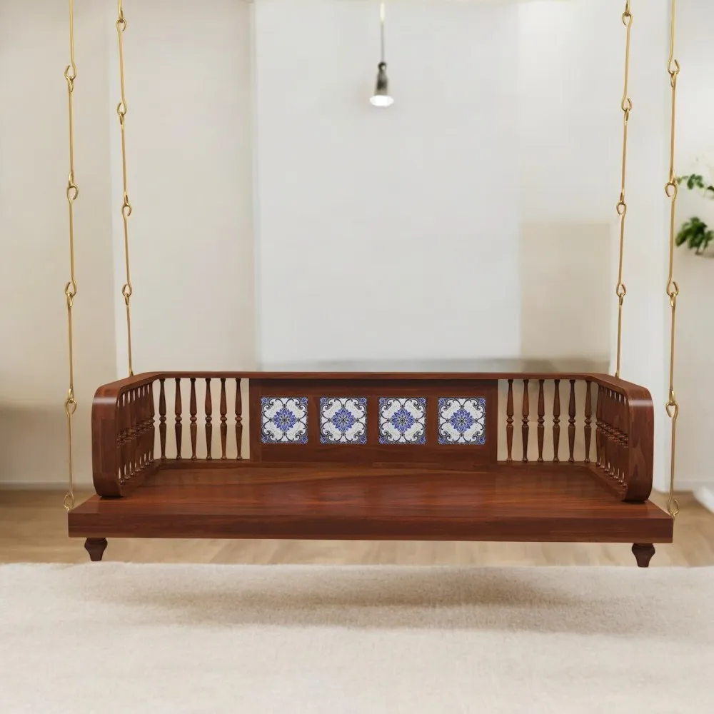 sw1_d8002dd6-0869-402c-a494-4399b4b1af14-1 Traditional Wooden Swing Jhula For Home - Image 1