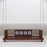 Traditional Wooden Swing Jhula For Home - Image 6